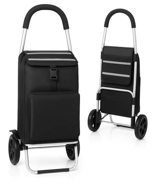 2-in-1 Einkaufstrolley klappbar auch als Sackkarre nutzbar