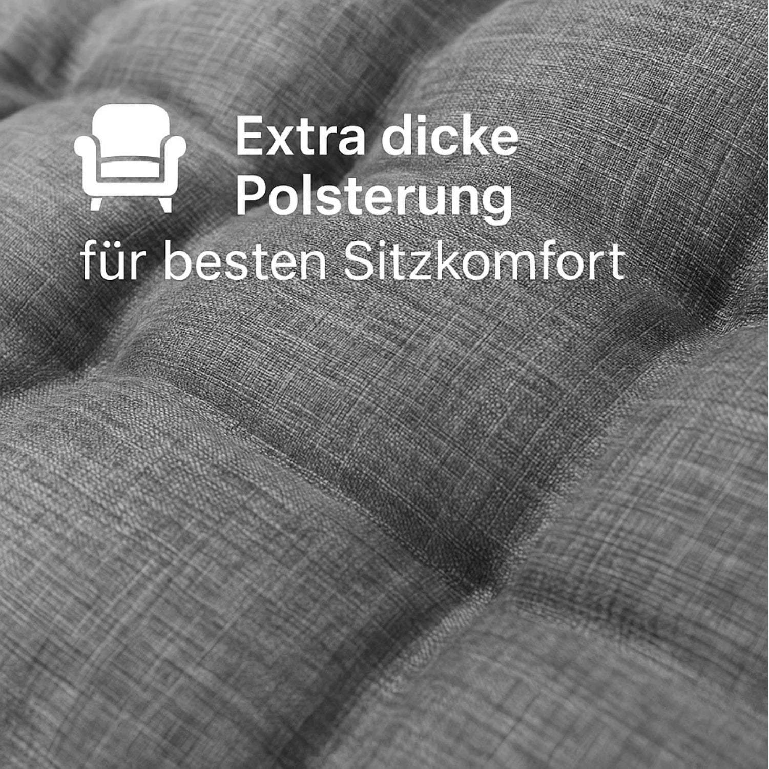 BigDean Campingstuhl faltbar 2 Personen 300kg  belastbar gepolstert Camping Sofa Campingstuhl 4
