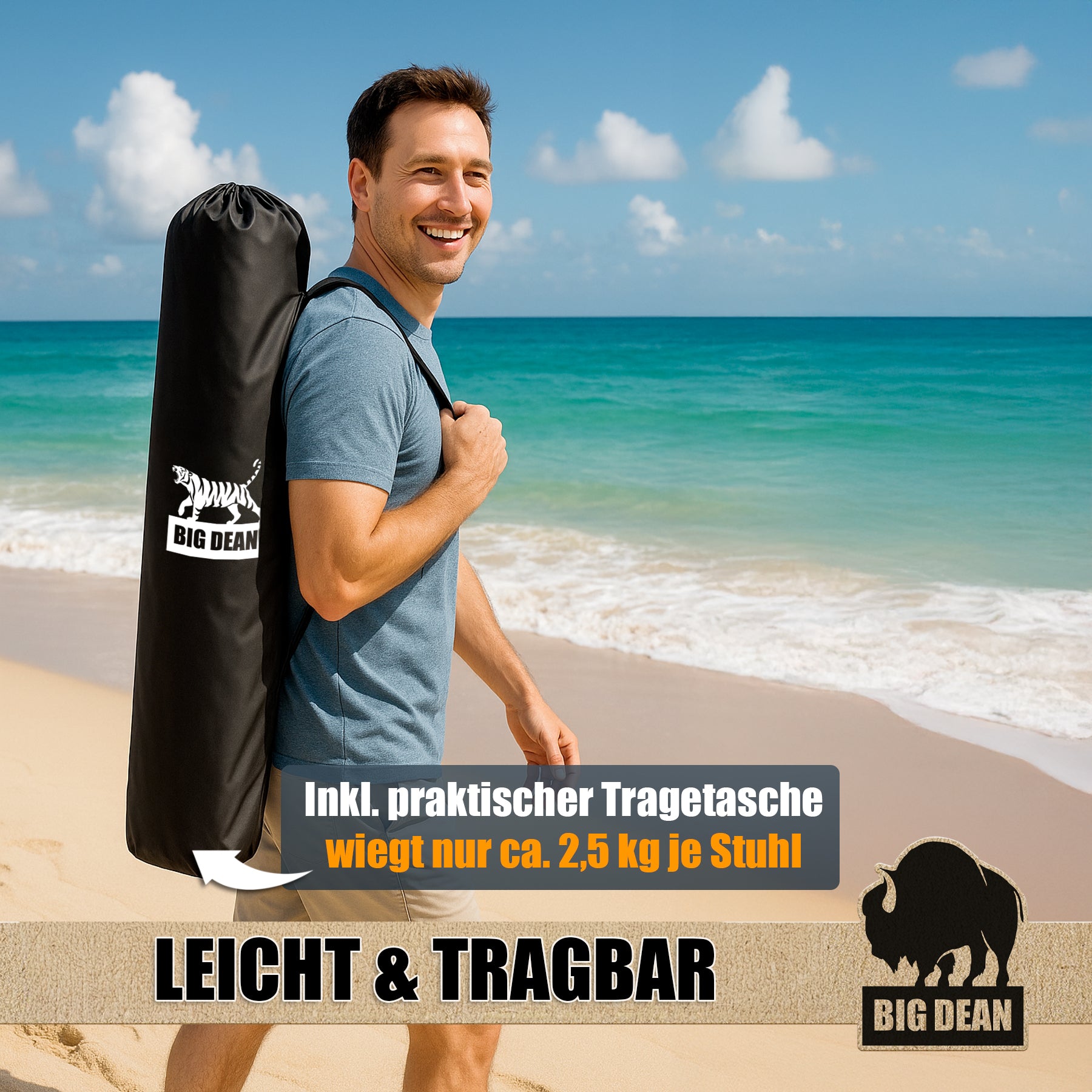 2er Set Campingstuhl extra hohe Lehne 150kg belastbar Campingstuhl faltbar Angelstuhl Campingstühle 4