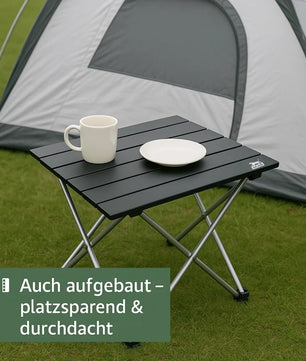 BigDean Campingtisch faltbar ultraleicht kleiner Klapptisch -  Campingtisch klein Campin Tisch 3