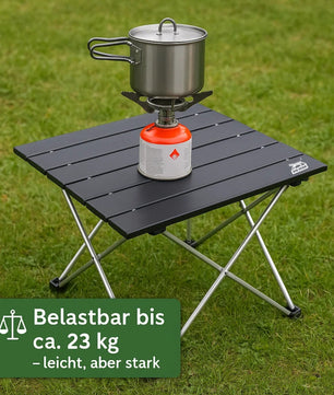 BigDean Campingtisch faltbar ultraleicht kleiner Klapptisch -  Campingtisch klein Campin Tisch 5