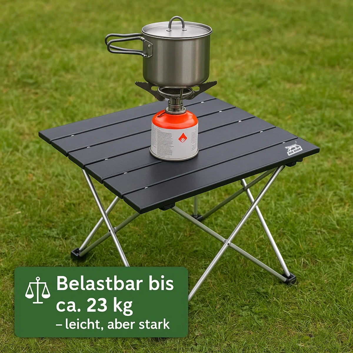BigDean kleiner Campingtisch faltbar ultraleicht kleiner Klapptisch