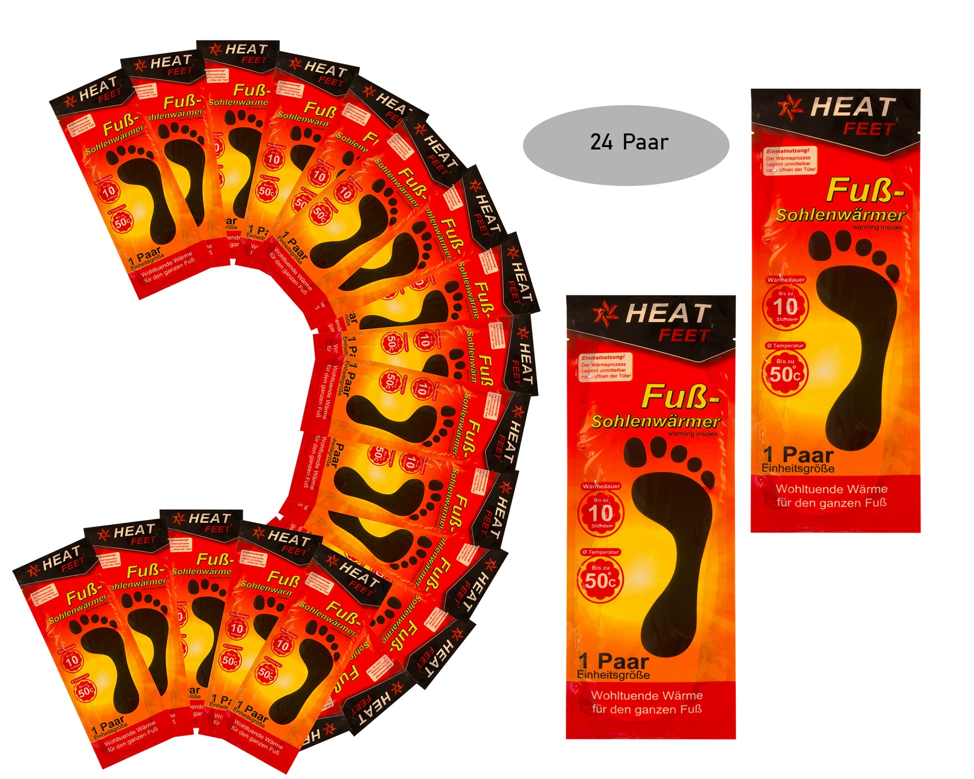 Fußsohlenwärmer Sohlenwärmer Fußwärmer Pads für Schuhe 24x 3