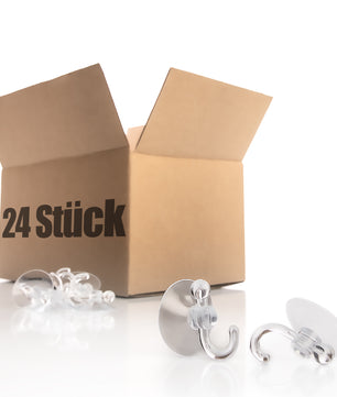 40x Saugnapf Set mit Haken - Saughaken ca. 3,4 cm - Wandhaken ohne Bohren 2