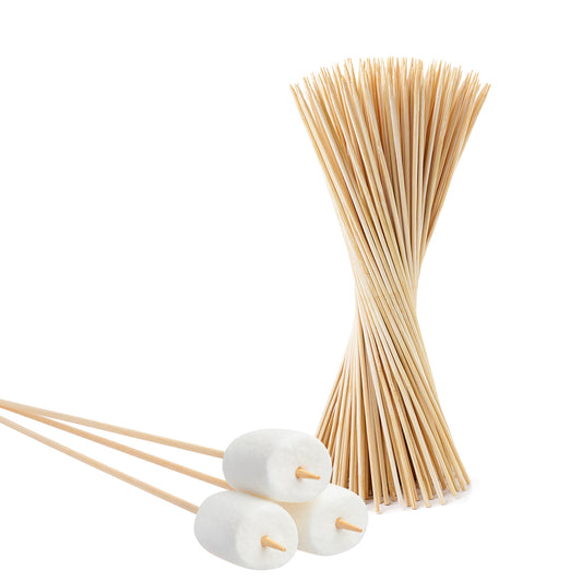 100 Lagerfeuerspieße 90 cm aus Bambus - Spieße Holzspieße XXL Stöcke Grillspieße