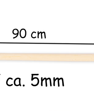 100 Lagerfeuerspieße 90 cm aus Bambus - Spieße Holzspieße XXL Stöcke Grillspieße 6