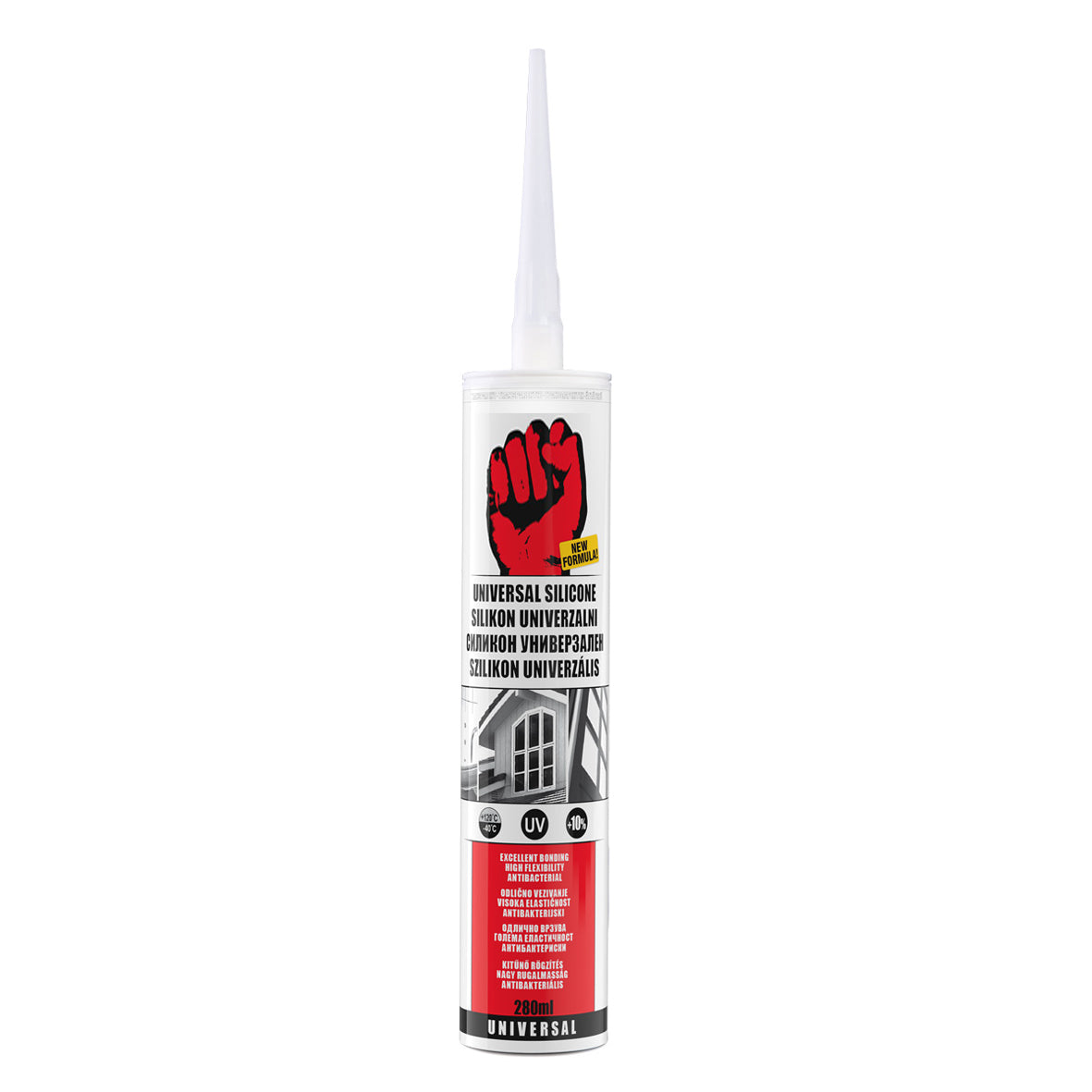 Universal Silikon transparent Kartusche 280 ml Silikondichtmasse