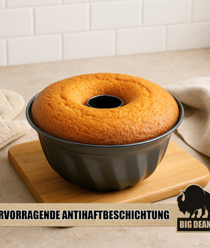 BigDean Gugelhupfform Ø 25 cm antihaftbeschichtet Gugelhupf Backform mit perfekter Hitzeverteilung 2