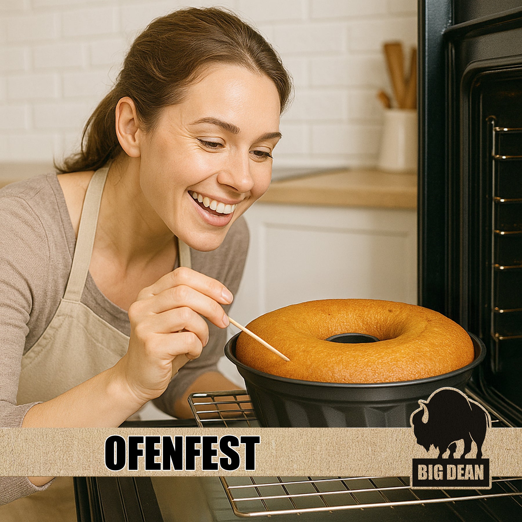 BigDean Gugelhupfform Ø 25 cm antihaftbeschichtet Gugelhupf Backform mit perfekter Hitzeverteilung 4