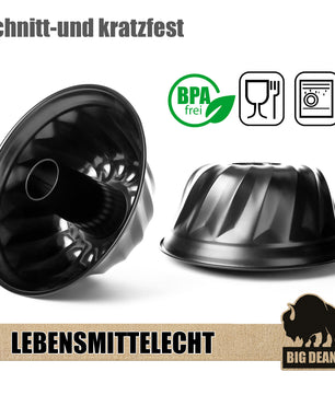 BigDean Gugelhupfform Ø 25 cm antihaftbeschichtet Gugelhupf Backform mit perfekter Hitzeverteilung 6