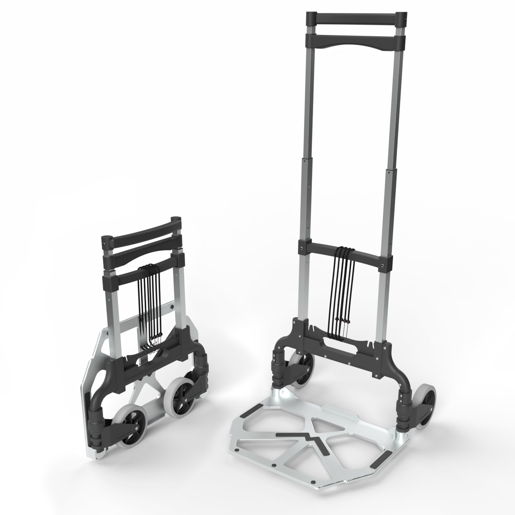 Aluminium Transportkarre klappbar belastbar bis 70kg - Sackkarre klappbar - Anti-Rutsch-Pads 6