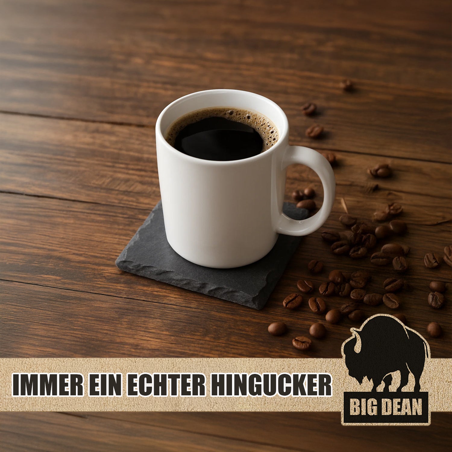 Schiefer-Untersetzer Set 16 teilig 10x10 cm 4
