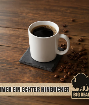 8 Schieferuntersetzer Natur 4 Gummifüße 4