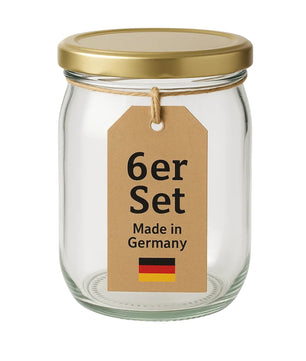 6 Stück Overnight Oats Gläser Extra große Öffnung - 1 Liter die perfekten MealPrep Gläser auslaufsicher Made in Germany