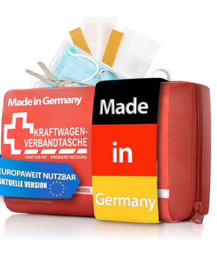 Verbandskasten MADE IN GERMANY  in rot – Verbandstasche nach DIN 13164:2022
