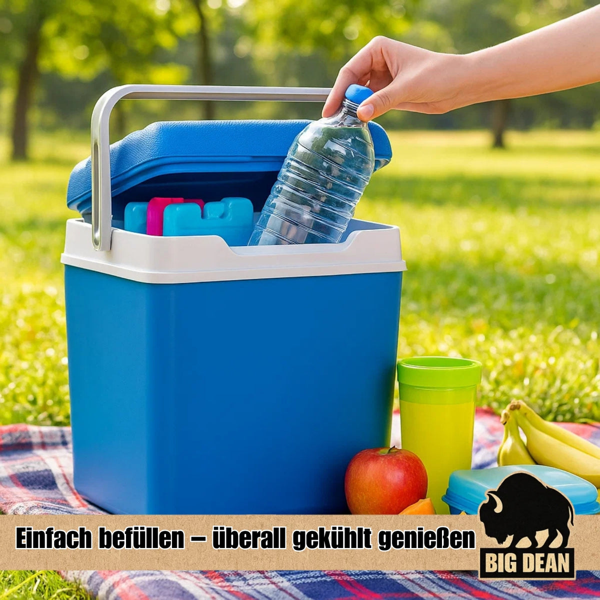 Kühlbox inkl. 12 Kühlakkus 24 Liter Kühlbox mit Akku für bis zu 11 h Kühlung image 2