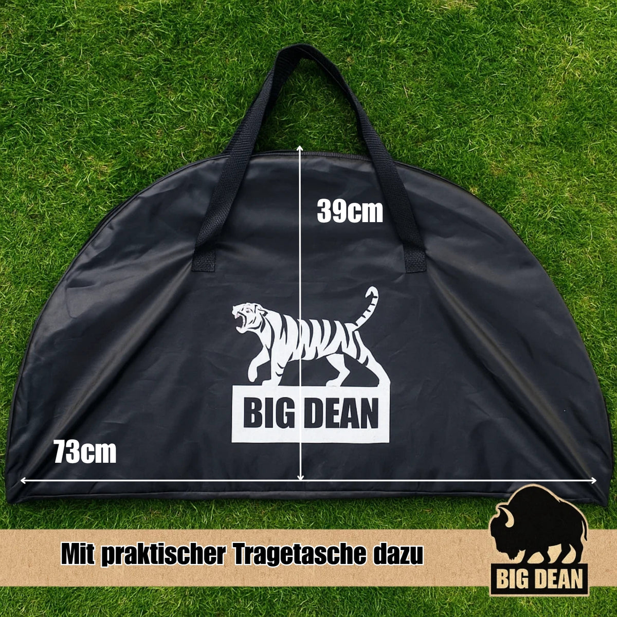 BigDean Campingtisch faltbar 4 Getränkehalter 2fache Ablage Camping Tisch Campingtisch klein inkl. Tragetasche image 2
