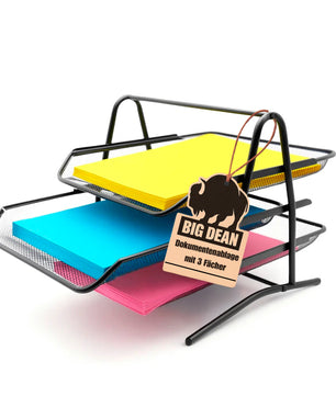 Dokumentenablage ausziehbar schwarz Metall – zuverlässiger Schreibtisch Organizer 