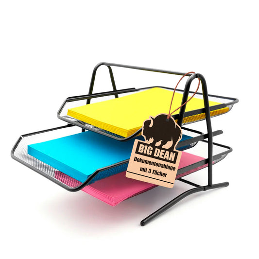 Dokumentenablage ausziehbar schwarz Metall – zuverlässiger Schreibtisch Organizer