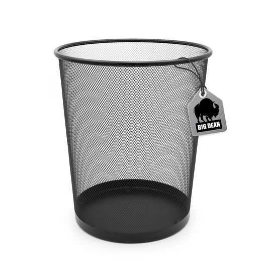 BigDean Papierkorb Büro Mülleimer schwarz 34cm hoch 20L Draht - Mülleimer Büro Trash Can Papiermülleimer Abfalleimer Mülleimer Trash Bin image 1