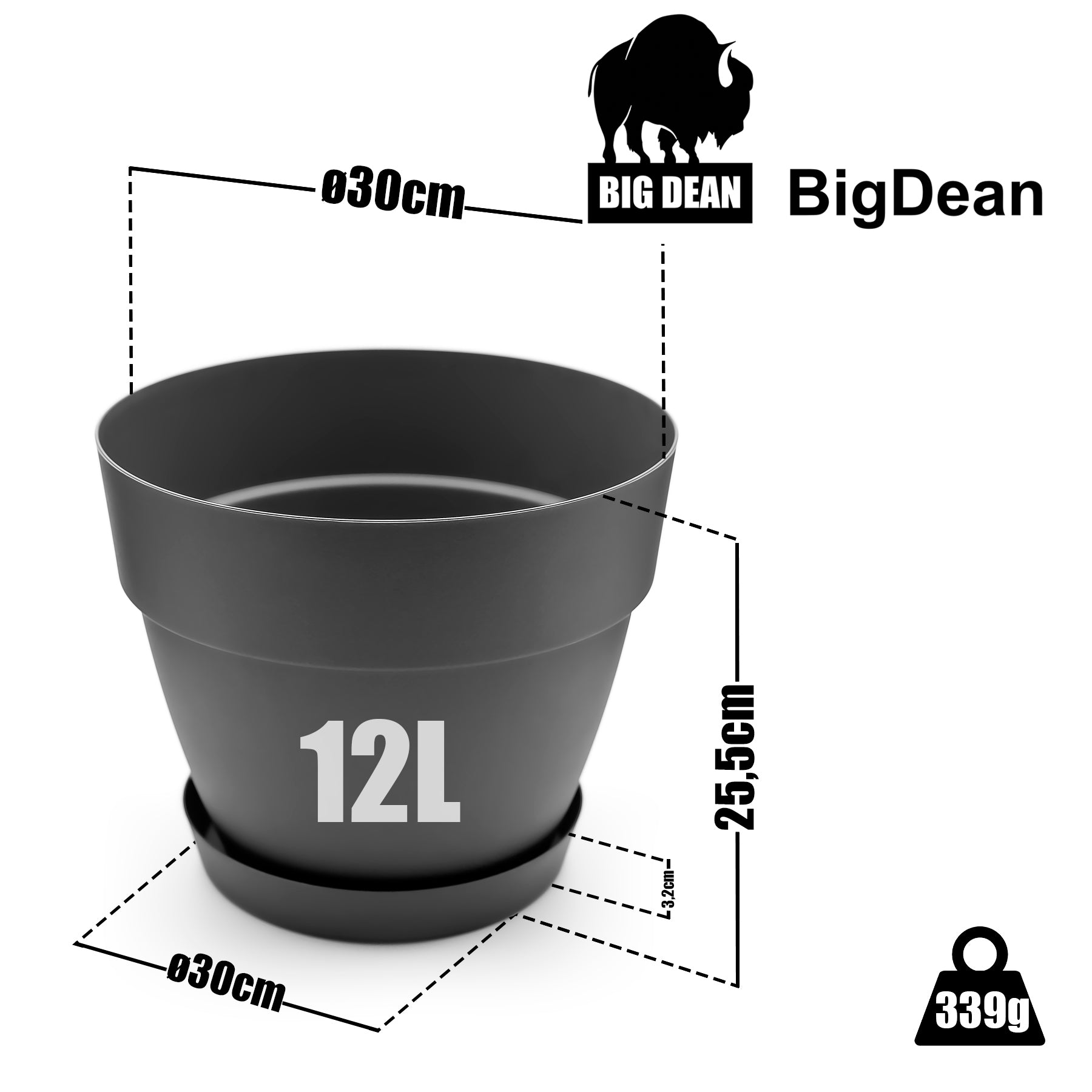 ecomposer-farbe-anthrazit,ecomposer-größe-durchmesser30cm