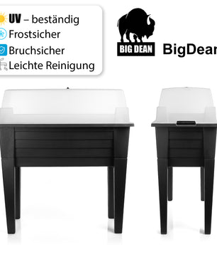 BigDean Hochbeet aus wetterfestem & robustem Kunststoff – Hochbeet für Garten und Balkon geeignet 2