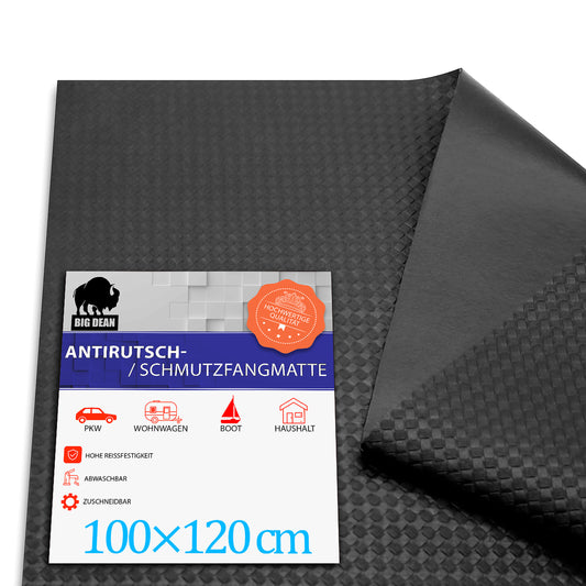 Antirutschmatte Auto 120x100cm zuschneidbar – rutschfeste Kofferraum Schutzmatte