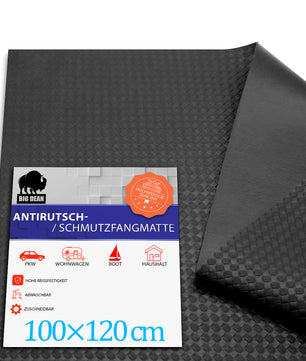 Antirutschmatte Auto 120x100cm zuschneidbar – rutschfeste Kofferraum Schutzmatte