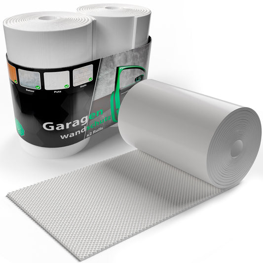2 Rollen Garagen Wandschutz selbstklebend 200x20x0,5cm – extra dicker Türkantenschutz