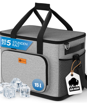 15L Kühltasche bis zu 5h kühl - perfekt als Lunchtasche, Einkaufstasche & Picknicktasche 