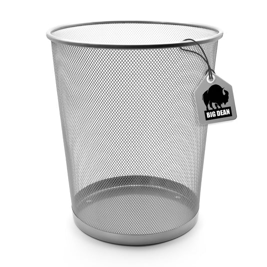 BigDean Papierkorb Büro silber 20L Draht – vielseitiger Büro Mülleimer Papierabfalleimer Mülleimer Büro Trash Can Papierkorb Metall image 1