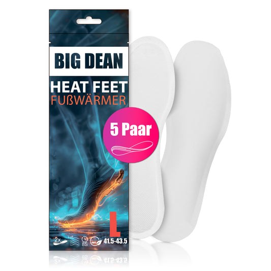 BigDean 5 Paar Fußwärmer– Sohlenwärmer für Schuhgröße 41,5-43,5 8h Wärme image 1