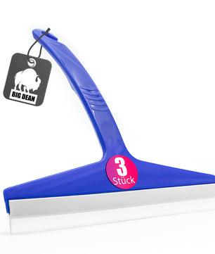 3 Stück Duschabzieher Silikon in blau – Abzieher für die Dusche 23,5cm breit