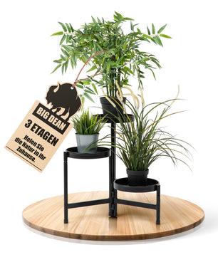 3 Etagen Blumenständer klappbarer Pflanzenständer robuster Blumenständer Metall von BigDean