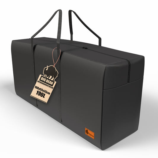 Extra Große Aufbewahrungstasche 100×55×35 cm 190 l – Faltbare Tragetasche mit Reißverschluss – Robuste Aufbewahrung für Kleidung, Bettwäsche, Umzug, Camping und mehr image 1