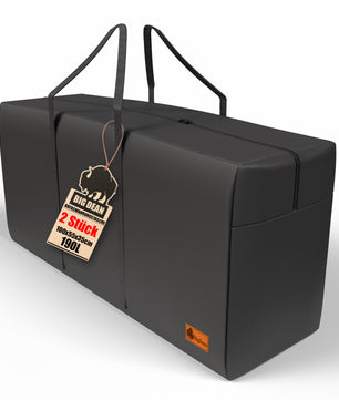 2 Stück Extra Große Aufbewahrungstasche 100×55×35 cm – Faltbare Tragetasche mit Reißverschluss – Robuste Aufbewahrung für Kleidung, Bettwäsche, Umzug, Camping und mehr 190 l