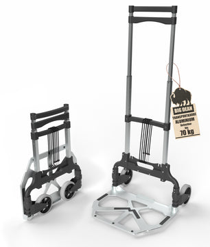 Aluminium Transportkarre klappbar belastbar bis 70kg - Sackkarre klappbar - Anti-Rutsch-Pads