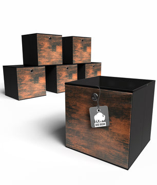 6 Stück Aufbewahrungsbox 30x30x30 cm ideal für Würfelregale – Faltbox Organizer