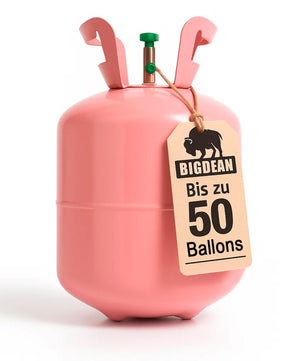 Ballongas – Helium Balloon Gas für bis zu 50 Luftballons – Helium Gasflasche XXL
