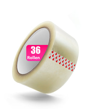 36 Rollen Profi Paketklebeband – Klebeband ultra stark & transparent