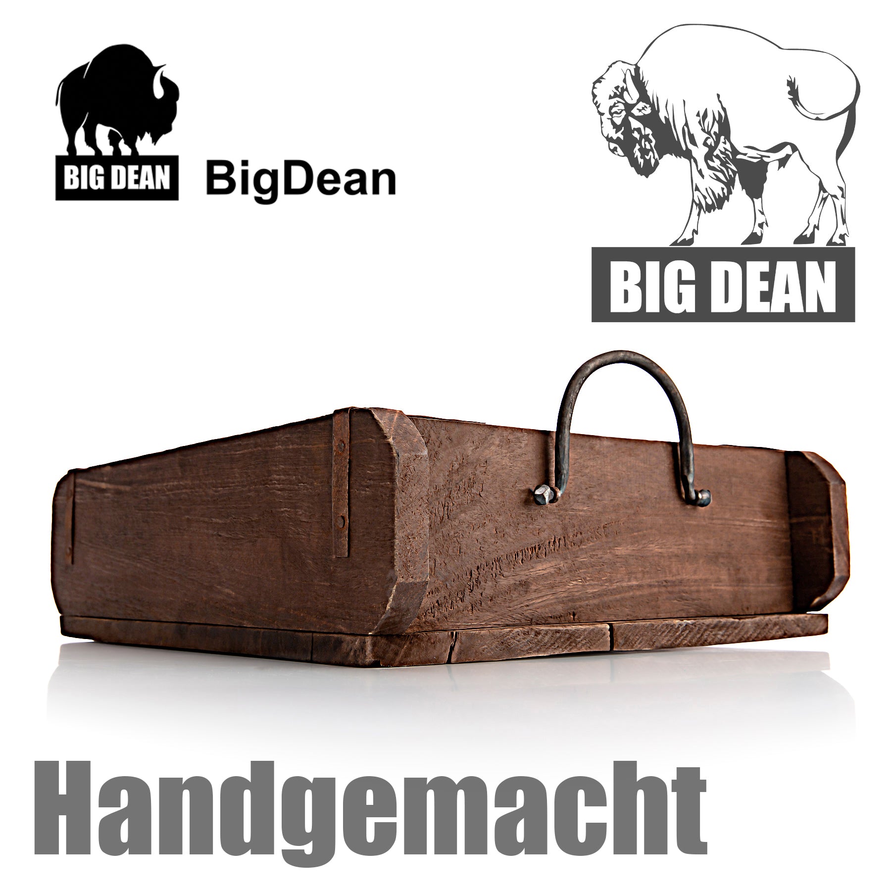 BigDean 2 Stück vintage Ziegelform in Braun 25x8x30 cm (LxBxH) 6