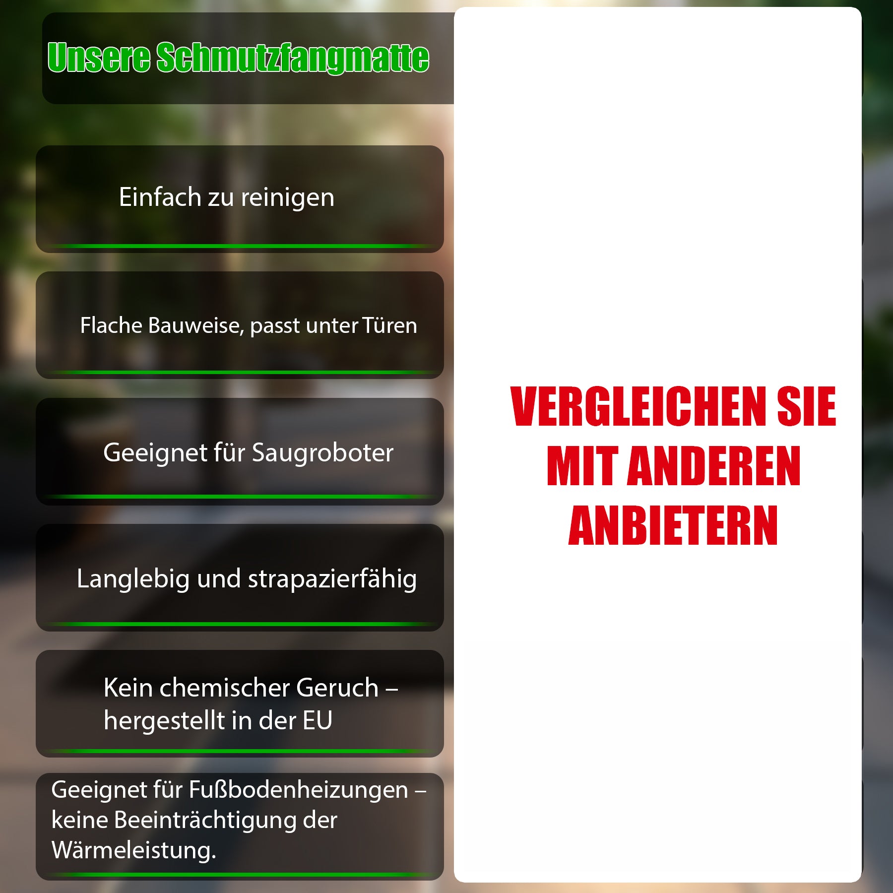 Schmutzfangmatte 90x150 cm Anthrazit – rutschfeste Fußmatte Made in Europe