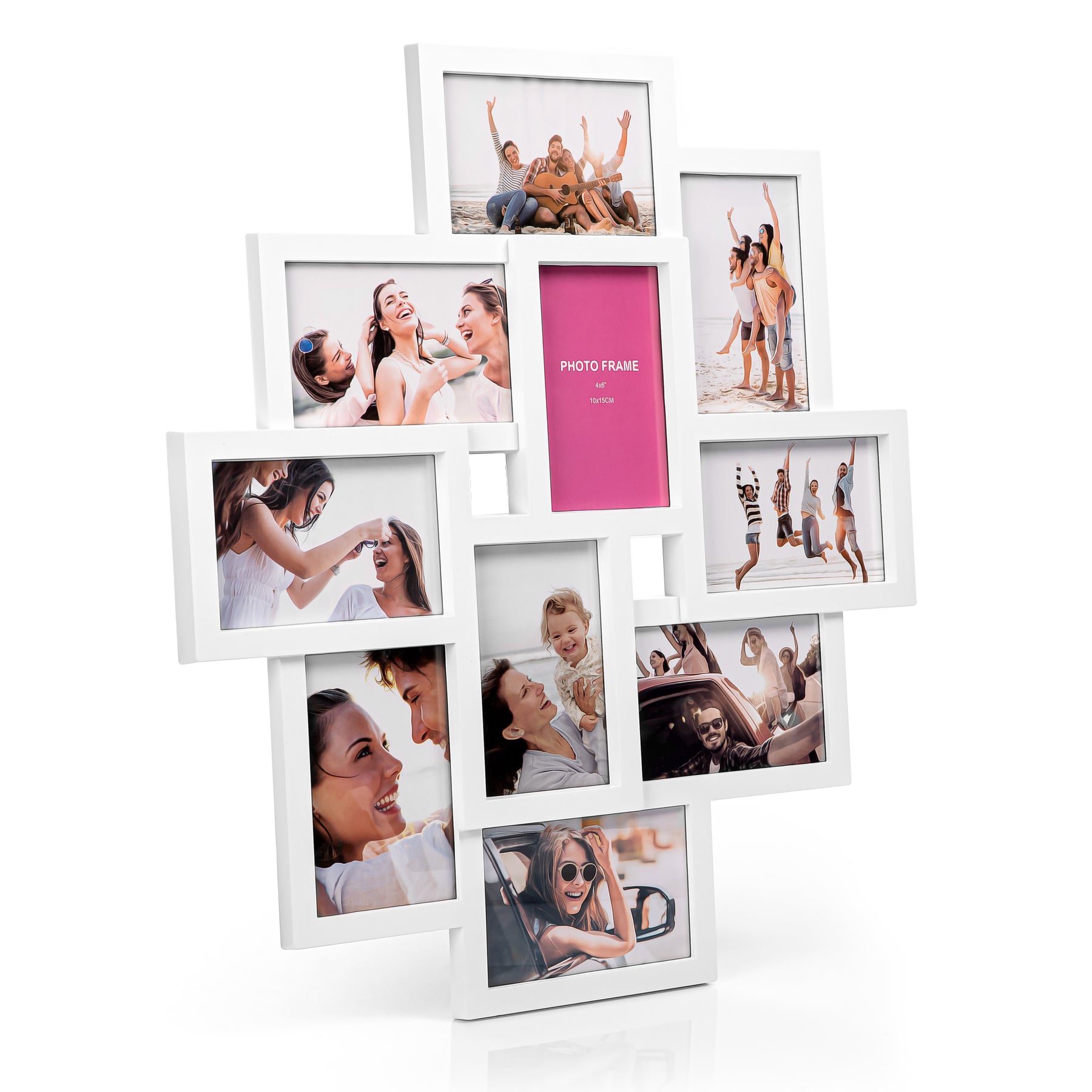 Bilderrahmen Collage 10x15 cm – Fotorahmen für 10 Fotos
