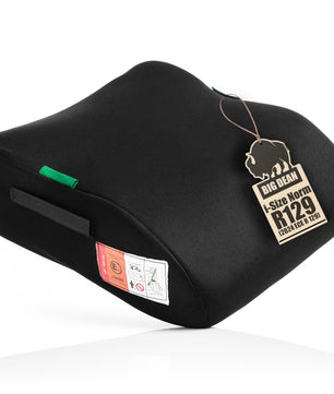 Kindersitzerhöhung nach neuster i-Size Norm R129 Schwarz Sitzerhöhung (135-150cm) Kinder Auto BigDean