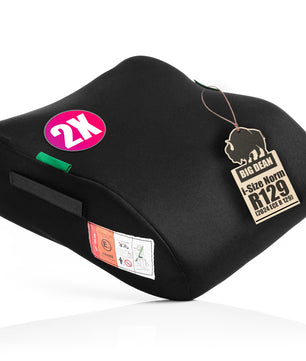 2 Stück Kindersitzerhöhung nach neuster i-Size Norm R129 Schwarz Sitzerhöhung (135-150cm) Kinder Auto BigDean