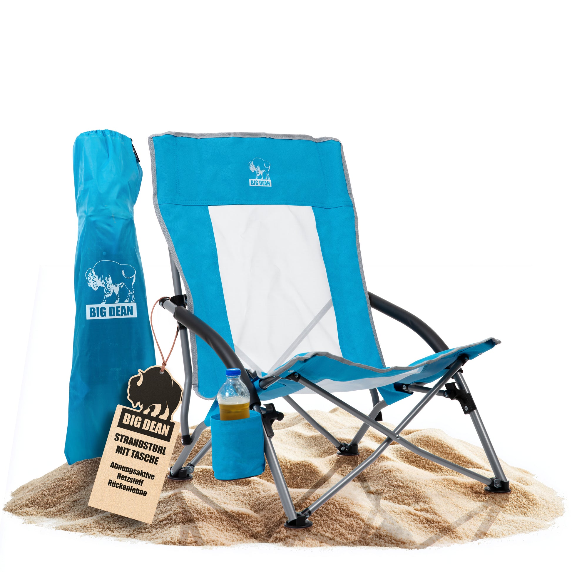 Gebraucht Beach Chair Foldable Low Legs