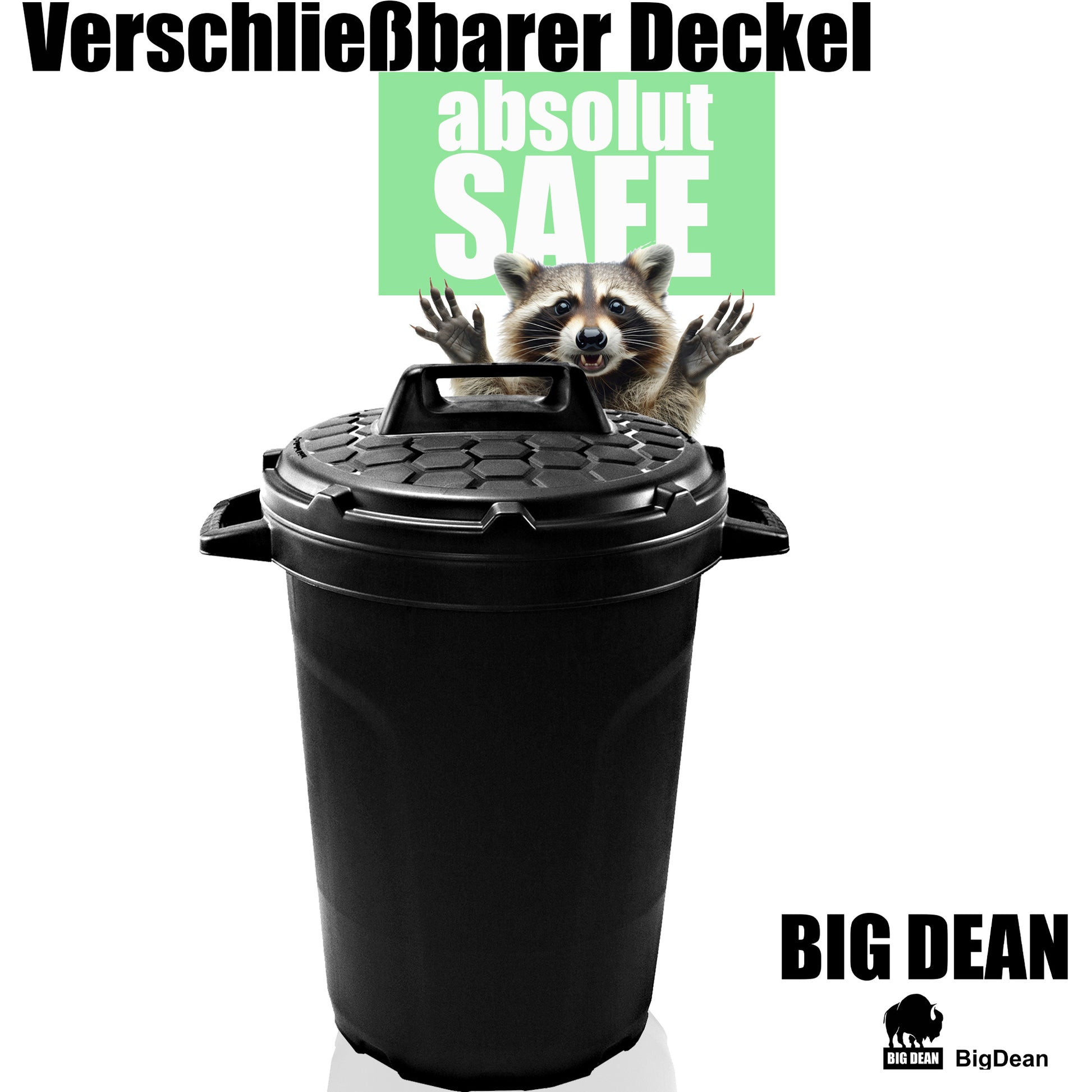 Allzwecktonne Tonne mit Deckel 90 Liter 3