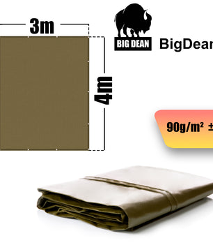 Abdeckplane 3x4m 90g/m² wasserdicht – reißfeste Gewebeplane Allzweckplane mit verstärkten Ösen 3