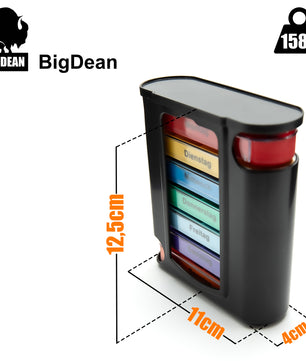 3 Stück Tablettenbox 7 Tage Morgens, Mittags, Abends & Nachts in Schwarz – Medikamentenbox 3