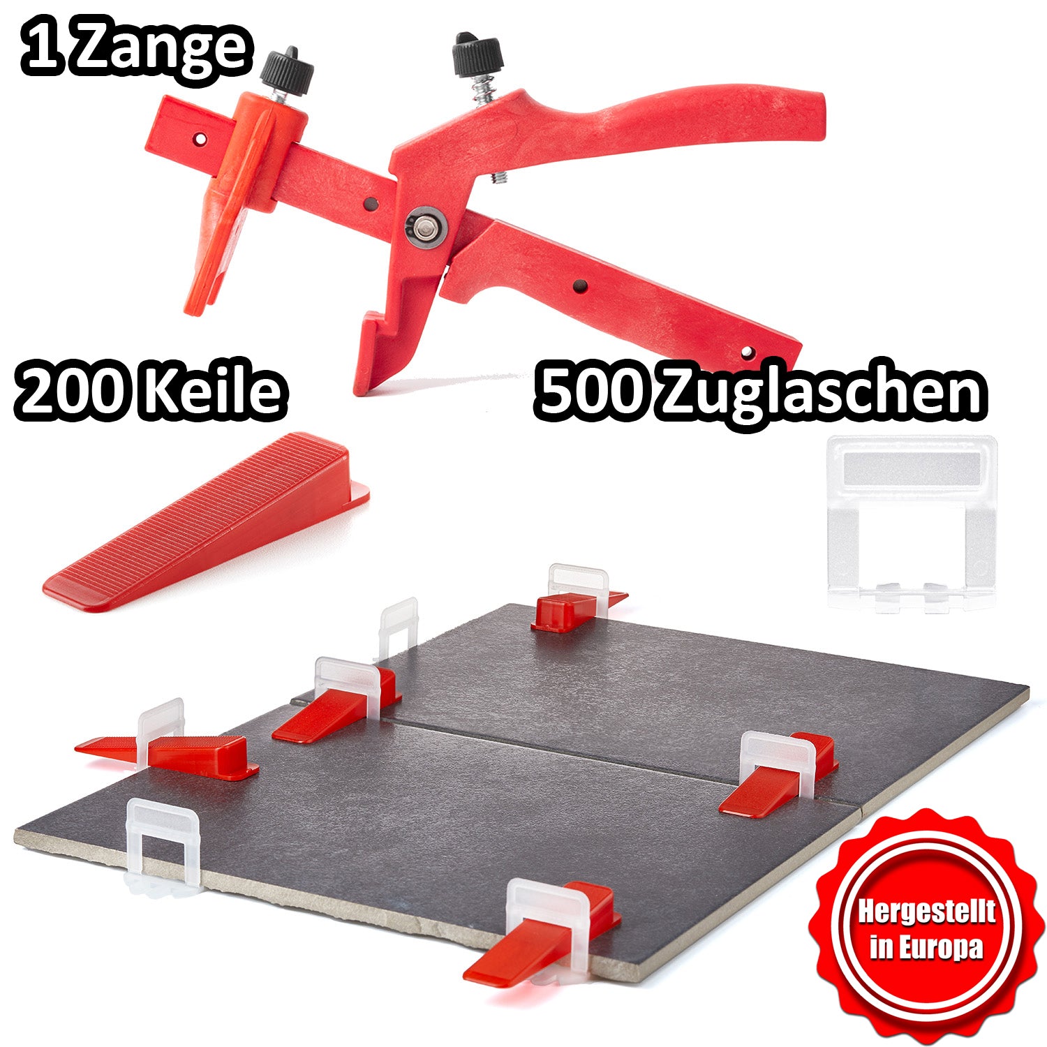 ecomposer-größe-1.5mm,ecomposer-stil-500laschen&200keile&zange